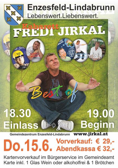 Fredi Jirkal kommt mit einem Best Of nach Enzesfeld, am 15. Juni. Vorstellungsbeginn: 19 Uhr | Foto: privat