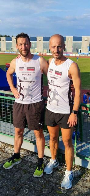 Daniel Aichinger und Igor Sandrk waren für die LG Innviertel bei den Landesmeisterschaften über 5000 Meter am Start? | Foto: Sandrk