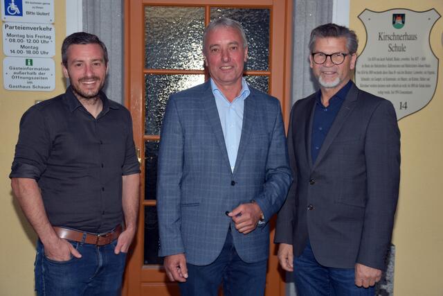 Klima- und Energie-Modellregion Bezirk Perg. Geschäftsführer Kurt Leonhartsberger, Obmann Franz Gassner, Stellvertreter Manfred Fenster.  | Foto: Robert Zinterhof