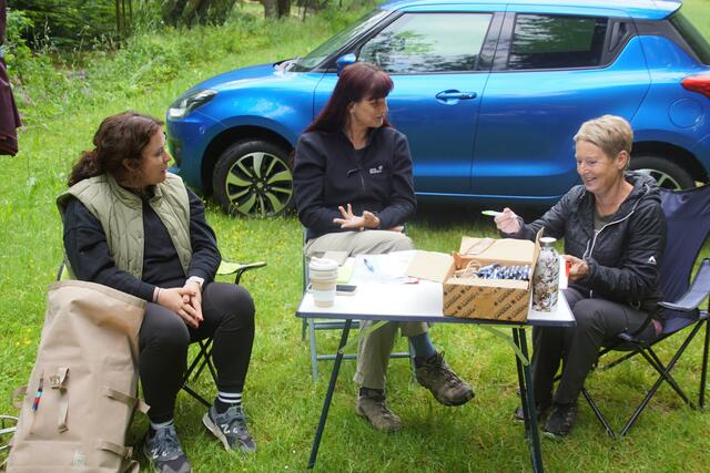 Anja Lindorfer als Leiterin,  Regina Eder als Startrichterin und Eva Aufreiter waren für die Abwicklung der Spiele hauptverantwortlich. | Foto: Helmut Eder