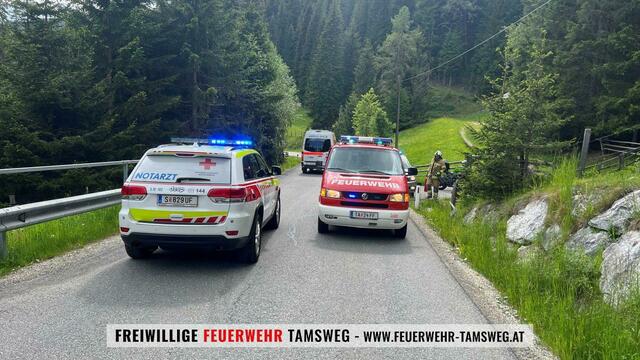 Zu dem Unfall kam es am Montagnachmittag auf der Prebersee-Landesstraße. | Foto: FF Tamsweg