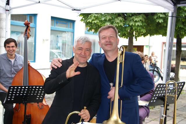Christoh Pfeiffer und Reinhard Summerer (r.) sind auf den Bühnen schon längst keine Unbekannten mehr. | Foto: RegionalMedien Steiermark/Hofmüller