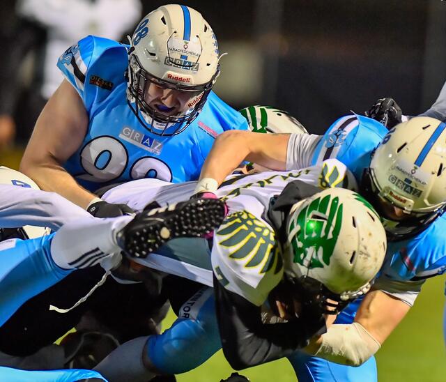 Für die Styrian Bears war die Saison bisher ein Lernprozess. Ein Derbysieg wäre eine Sensation. | Foto: GEPA