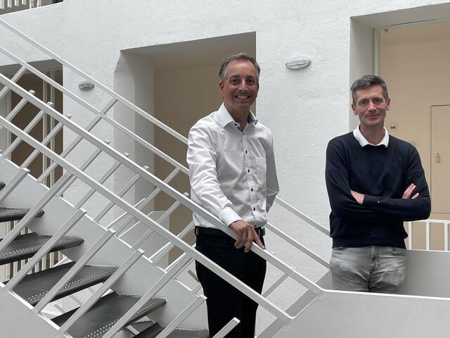 Für das S-Link-Projekt: Albert Greinmeister und Stefan Knittel. | Foto: sm