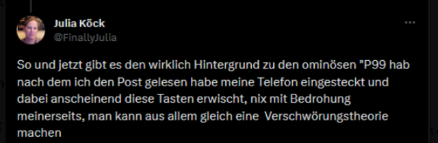 Die Klarstellung folgte rasch, sorgte allerdings für viel Spott. | Foto: Twitter