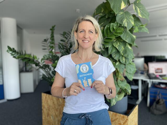 Doris Stemeseder darf sich über einen Essensgutschein von Alpoke freuen. | Foto: sm