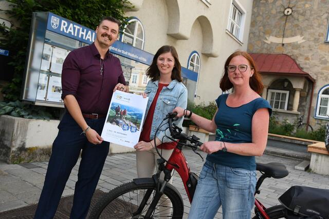 Michael Haneder Julia Winkler und Sylvia Tazreiter vom Arbeitskreis „Gesunde Gemeinde“ freuen sich bereits auf den Start der NÖ Gemeindechallenge | Foto: Stadt WY