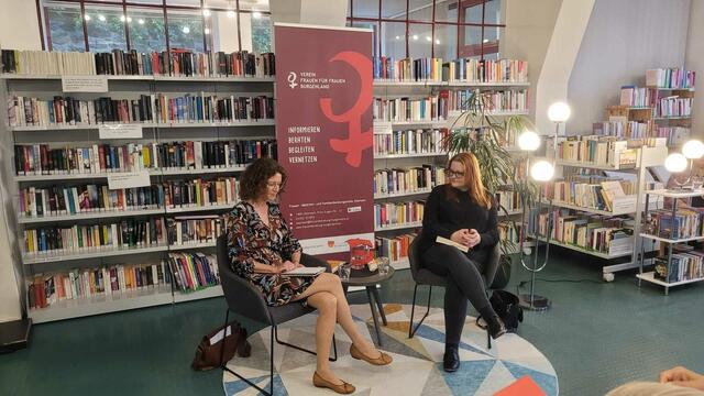 Claudia Horvath-Griemann und Beatrice Frasl bei der Lesung | Foto: Frauenberatungsstelle Oberwart