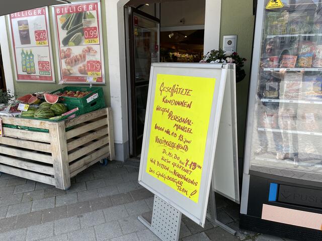 Spar Ganglberger in Zwettl schränkt Dienstag, Mittwoch und Donnerstag seine Öffnungszeiten ein. | Foto: Gernot Fohler