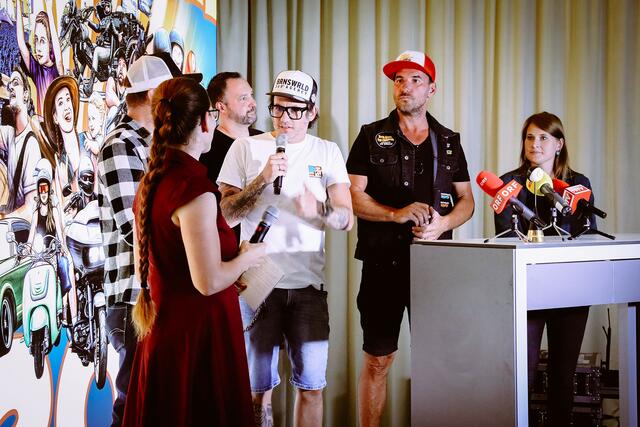"Die Spendenkinder, das sind unsere wahren Headliner", betonte Mike Reiter im Rahmen des Kick-offs. | Foto: Freisinger