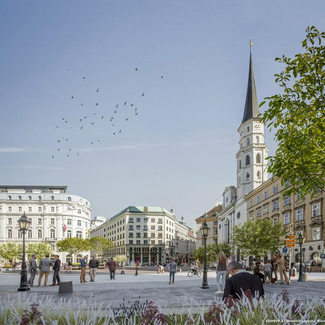 Deshalb gab es jahrelang Gespräche über eine mögliche Umgestaltung des historischen Platzes. Fünf Jahre haben diese gedauert, jetzt werden Nägel mit Köpfen gemacht. | Foto: ZOOMVP.AT/Mobilitätsagentur Wien