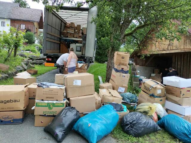 Der Lkw konnte konnte gänzlich gefüllt werden. | Foto: Yuliia Malchevska