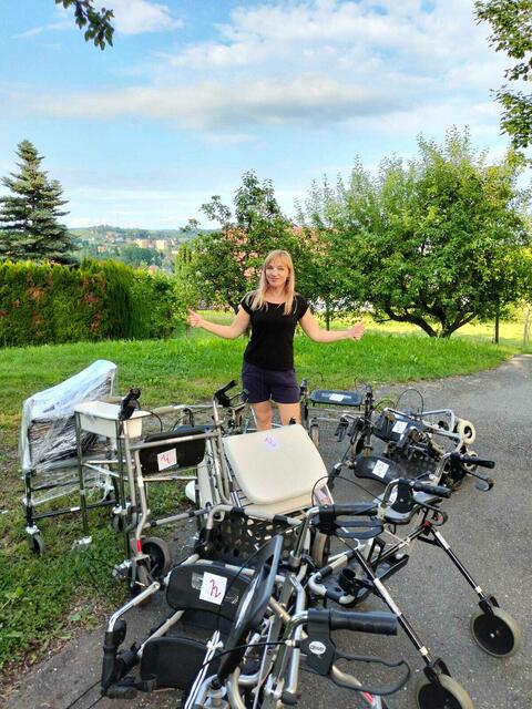 Yuliia Malchevska ist seit einem Jahr motiviert dabei, Spenden für die Ukraine zu sammeln - und ist noch immer nicht am Ende angelangt. | Foto: Yuliia Malchevska