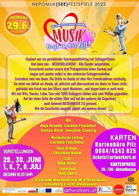 Anja Hrauda auch bei den "Nepomuk(See)Festspielen" im Strudengau bei der Inszenierung "Musik liegt in der Luft". | Foto: zvg