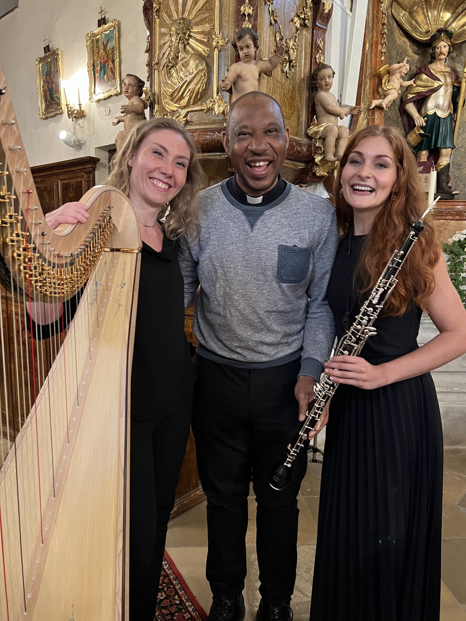 Oboe & Harfe in Hörersdorf 2.000 Euro für Schule in Nigeria Mistelbach