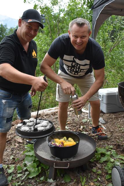 Rietzer Grillsportverein mit Obmann Alexander Dörre und Amtsleiter Andreas Seiwald.