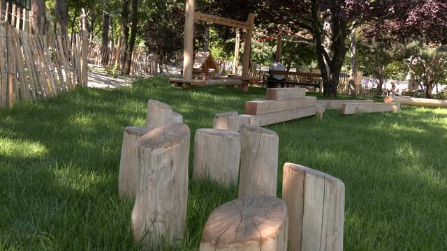 Grünraum und Schatten im neugestalteten Park. | Foto: Alexander Mach