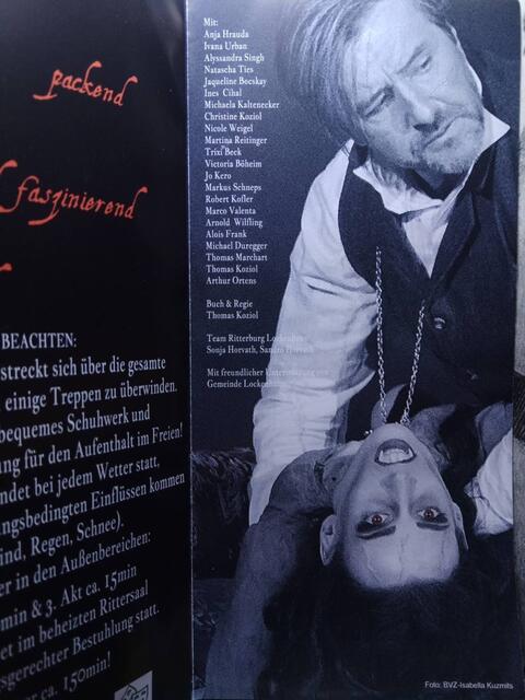 Anja in der Rolle der Lucy Westenra in Bram Stokers Dracula auf Burg Lockenhaus. | Foto: zvg