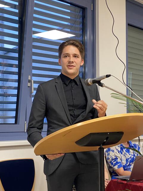 Klassensprecher der 5AK Lukas Pretsch