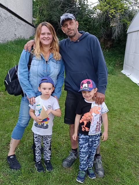 Judith, Benni, "Baumi" und Dorian