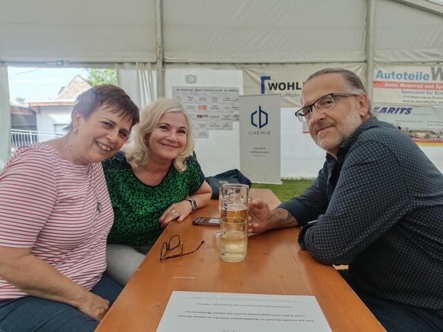 Ulrike, Carmen und Franz hatten gute Unterhaltung