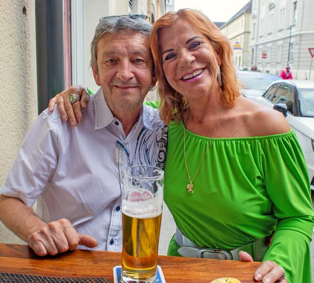 Fotograf Albert Schiffner und Gaby Balantitsch.