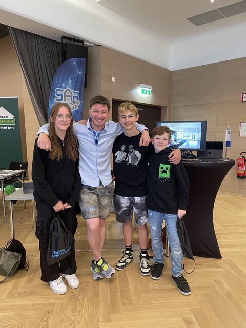 Jana-Marie, Anton Baumberger, Florian und Leonhard 