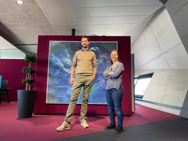 Inhaber Lukas PÜSPÖK und Mitarbeiterin Ramona Schagerl  | Foto: Regionalmedien Burgenland