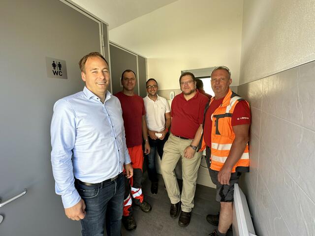 Bürgermeister Patrick Layr, Mario Faltin, Andreas Miedler, Rainer Oppel und Erwin Fessl. | Foto: Stadtgemeinde Weitra