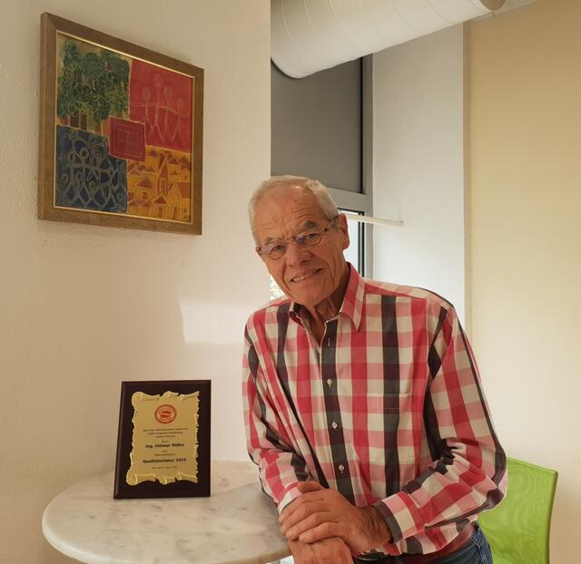 Othmar Müller wurde zum Kaffeeröster des Jahres 2022 ausgezeichnet.  | Foto: Privat