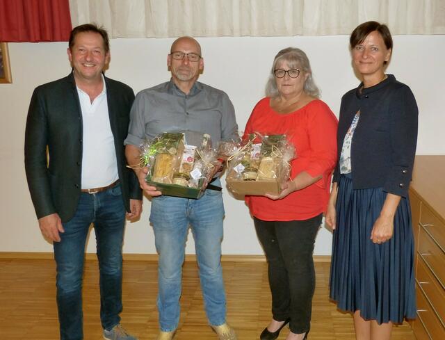 Bürgermeister Kurt Pawluk, Thomas Müller, Marina Pfeiffenberger, Sabine Schatz (v.li.) | Foto: SPÖ Roßleithen