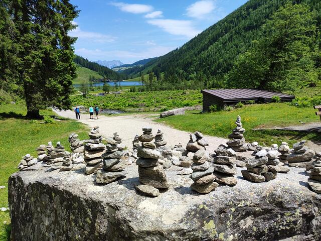 Die Steinmanderlsammlung hat mir auch gut gefallen... | Foto: I.Wozonig
