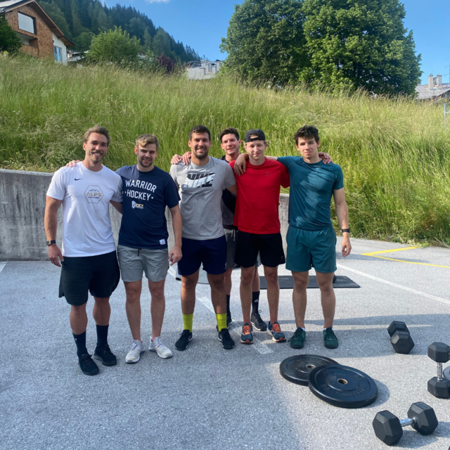 Athletik Coach Dory Bacher, Fredrik Widen, Philip Putnik, Tobias Dinhopel, Alois Schultes, Philipp Mair | Foto: Foto: EKZ