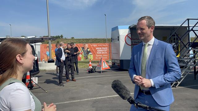 Asfinag-Vorstand Hartwig Hufnagl im Interview. | Foto: Alexander Paulus