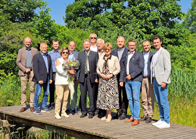 Martin Angelmaier, Bgm. a.D. Herbert Porsch, Franz Steiner (Geschäftsführer), Karin Renner, René Zonschits, Bgm. a.D. Friedrich Quirgst, Erich Trenker, Johann Zimmermann, Brigitte Redl (Prokuristin), Christian Palka, Clemens Nagel, Peter Obricht, LAbg. Bgm. René Lobner | Foto: Betriebsgesellschaft Marchfeldkanal