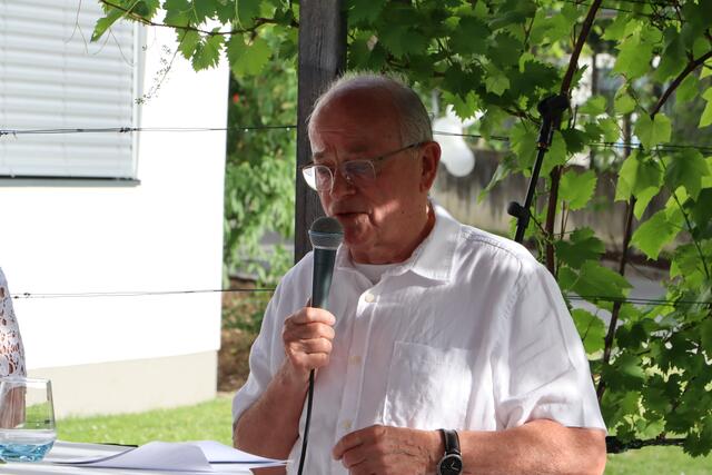 Kassier Hans Kreuzer erklärte, wohin das Spendengeld geht und für was es eingesetzt werden wird. | Foto: Elisabeth Neuner