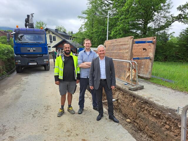 Ein Wasserleitungsrohrbruch im Mai wurde von der Firma Traunfellner saniert. | Foto: Gemeinde Rohrbach