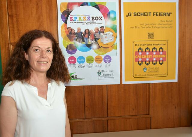Werbung in Sachen Spaßbox: Ingrid Winter, Referatsleiterin für Abfall und Ressourcenwirtschaft Land Steiermark | Foto: Peter Taurer