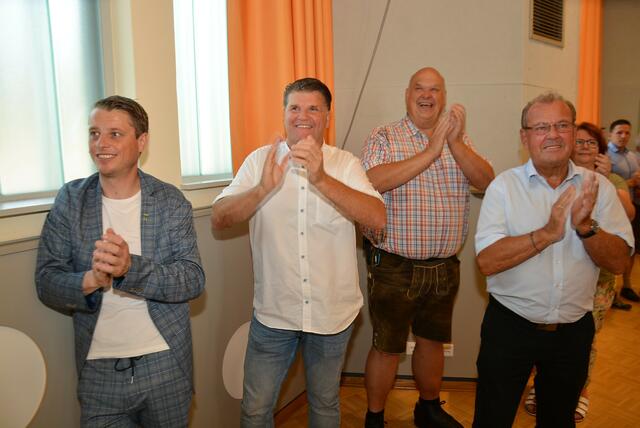v.li St. Michaels Vize Bgm Markus Brunner, Kraubaths Bgm Erich Ofner, Fredi Reinwald (Leoben) und Karl Dobnigg, Bgm Kammern | Foto: Peter Taurer
