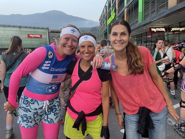 Inga, Elena und Julia strahlten in bunten Farben um die Wette. | Foto: Lisa Kropiunig