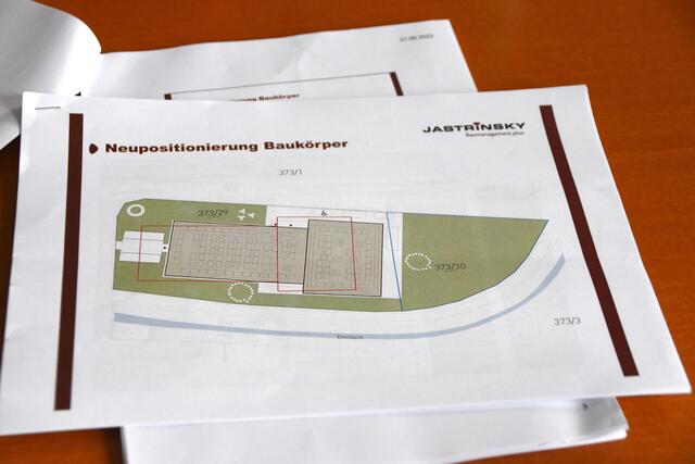 Der Baukörper wurde neu positioniert.  | Foto: Barbara Fluckinger