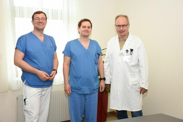 Stefan Palma, Georg Kirbes und Martin Breitenseher (v.l.) | Foto: Landesklinikum Waidhofen
