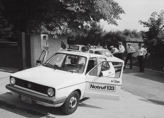 So sahen die Polizeiautos in Wien in den 80er-Jahren aus. | Foto: Credit Votava / brandstaetter images / picturedesk.com