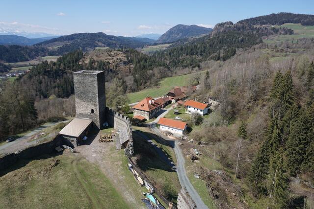 Die Burgruine Liebenfels wurde wieder erlebbar gemacht. | Foto: Region Mittelkärnten