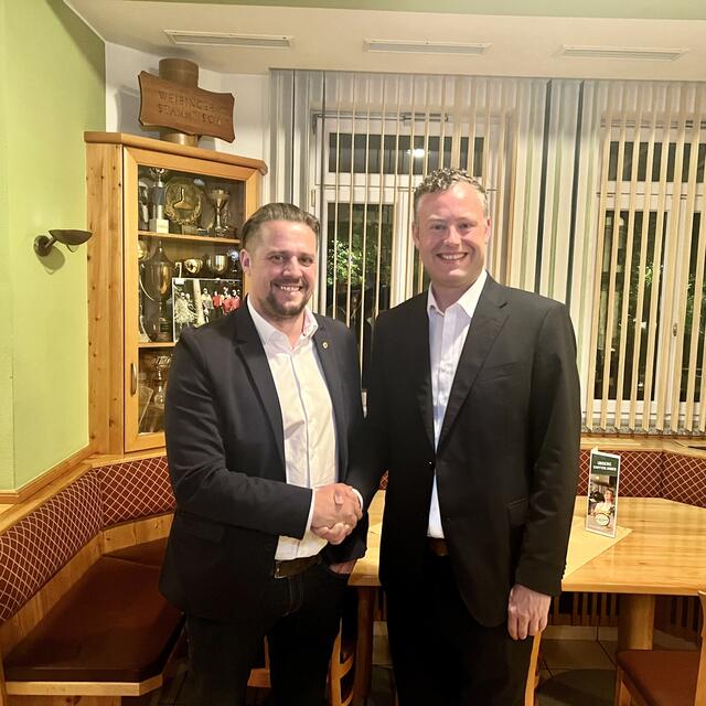 Michael Palisa und Hannes Humer. (v. l.)  | Foto: Lions Club Peuerbach