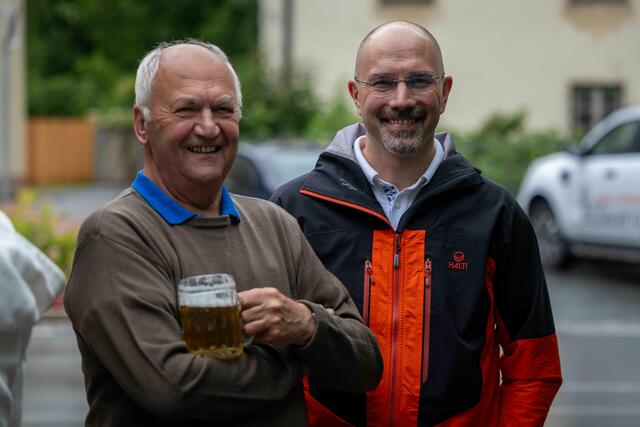 Adolf Kogler mit Bürgermeiser Josef Zoppopth | Foto: Andreas Lutche