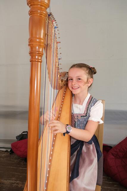 Sehr beliebt vor allem bei den weiblichen Schülern - die Harfe
