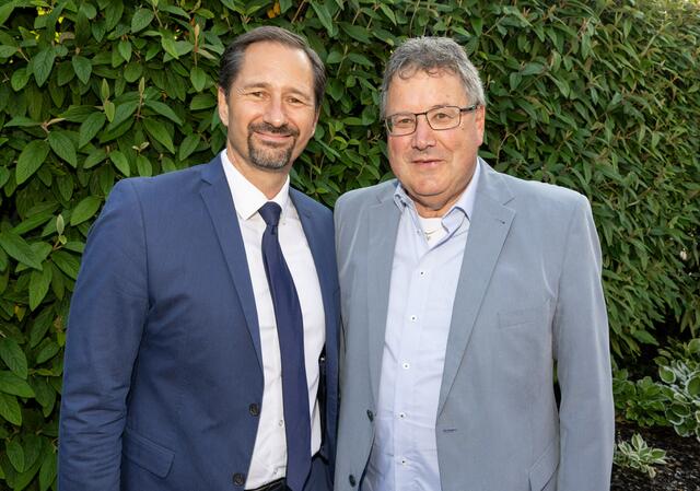 Wolfgang Suitner und Manfred Gschwendtner vor der Hauptversammlung. | Foto: Kristen Images