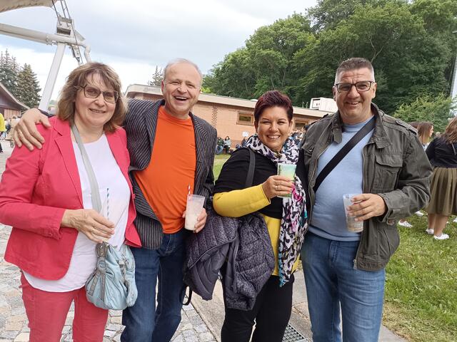 Anna, Marijan, Gabi und Hermann hatten gute Laune