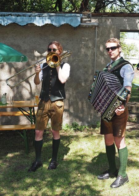 Die "Teichngruam-Buam" aus Kalwang unterhielten musikalisch.